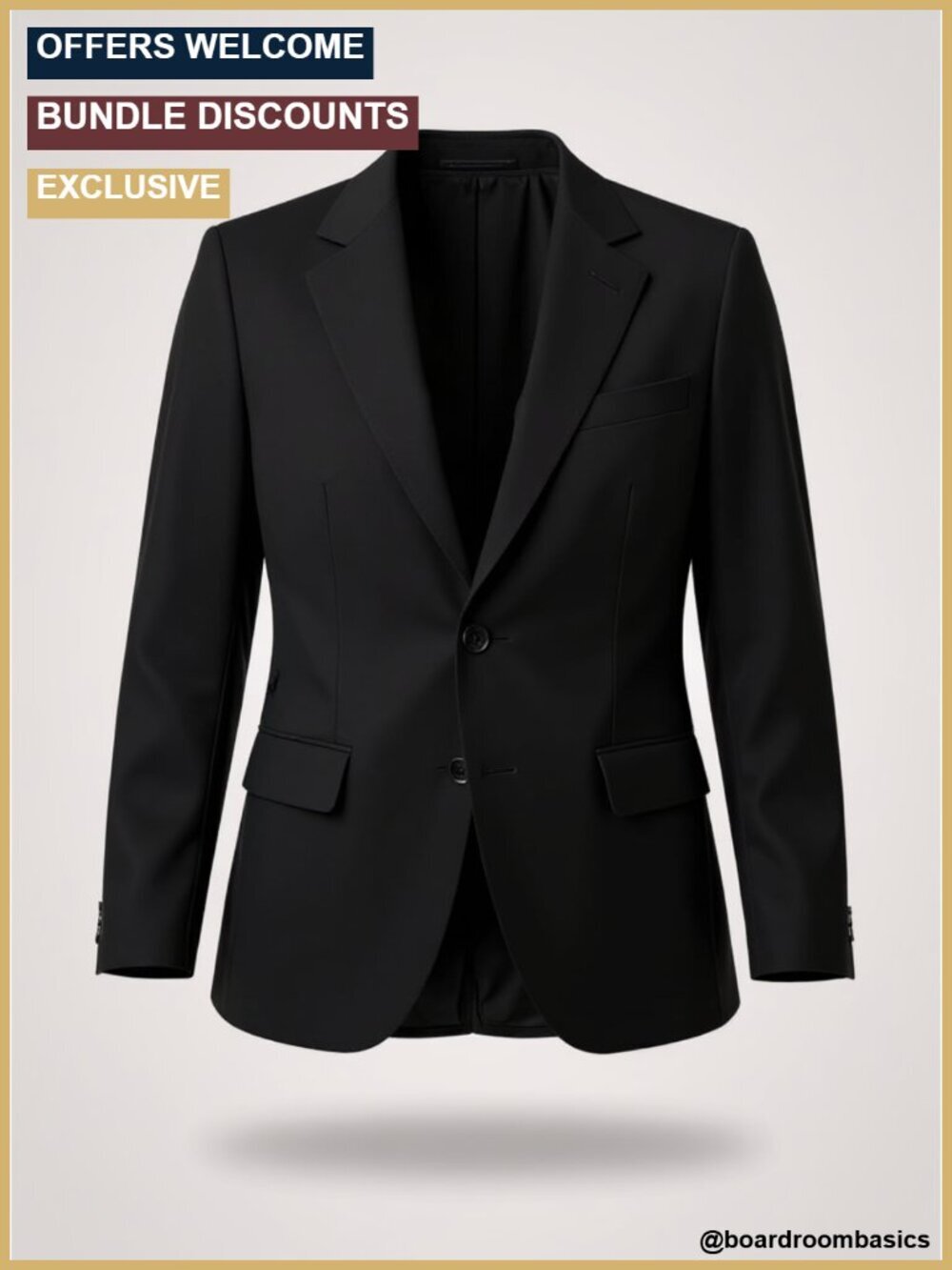 Cropped Blazer Notch Lapel Long Sleeve Fully Lined Work Office Suit Jacket